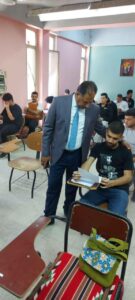 المدير العام يُشرف على اداء امتحانات معهد الحرف والفنون الشعبية￼